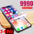 4Pcs Hydrogel Film Screen Protector For iPhone 13 12 11 Pro XS MAX X