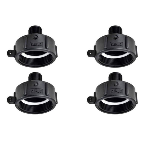 4Pcs IBC Tote Adapter 275 330 Fine Thread 2Inch Water Tank Garden Hose Connector