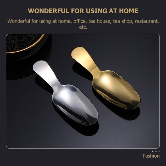 4Pcs Ice Cream Scoops Short Handle Stainless Steel Spoon Assorted Color for Kitchen Use