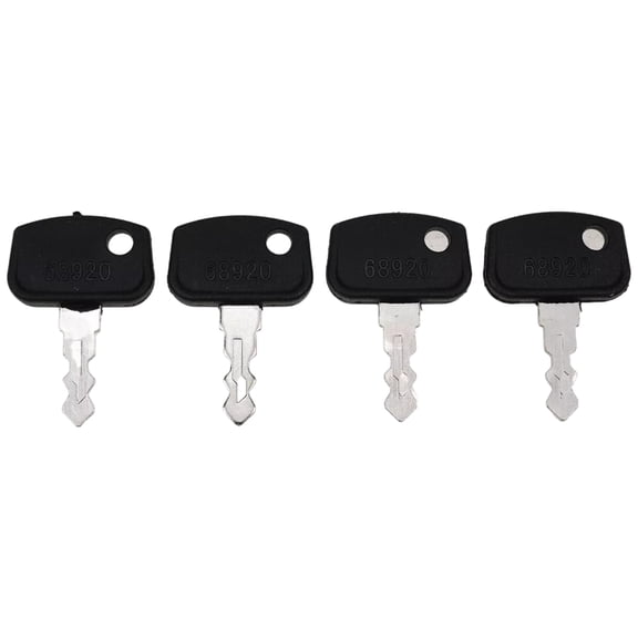 4Pcs Ignition Keys 68920 PL501-68920 for Kubota RTV RTV1140 RTV400 BX25 BX2350 BX2660 F2680 F2880 F3680 GR2110 GR2120 RTV1140 ZD1021 ZD323