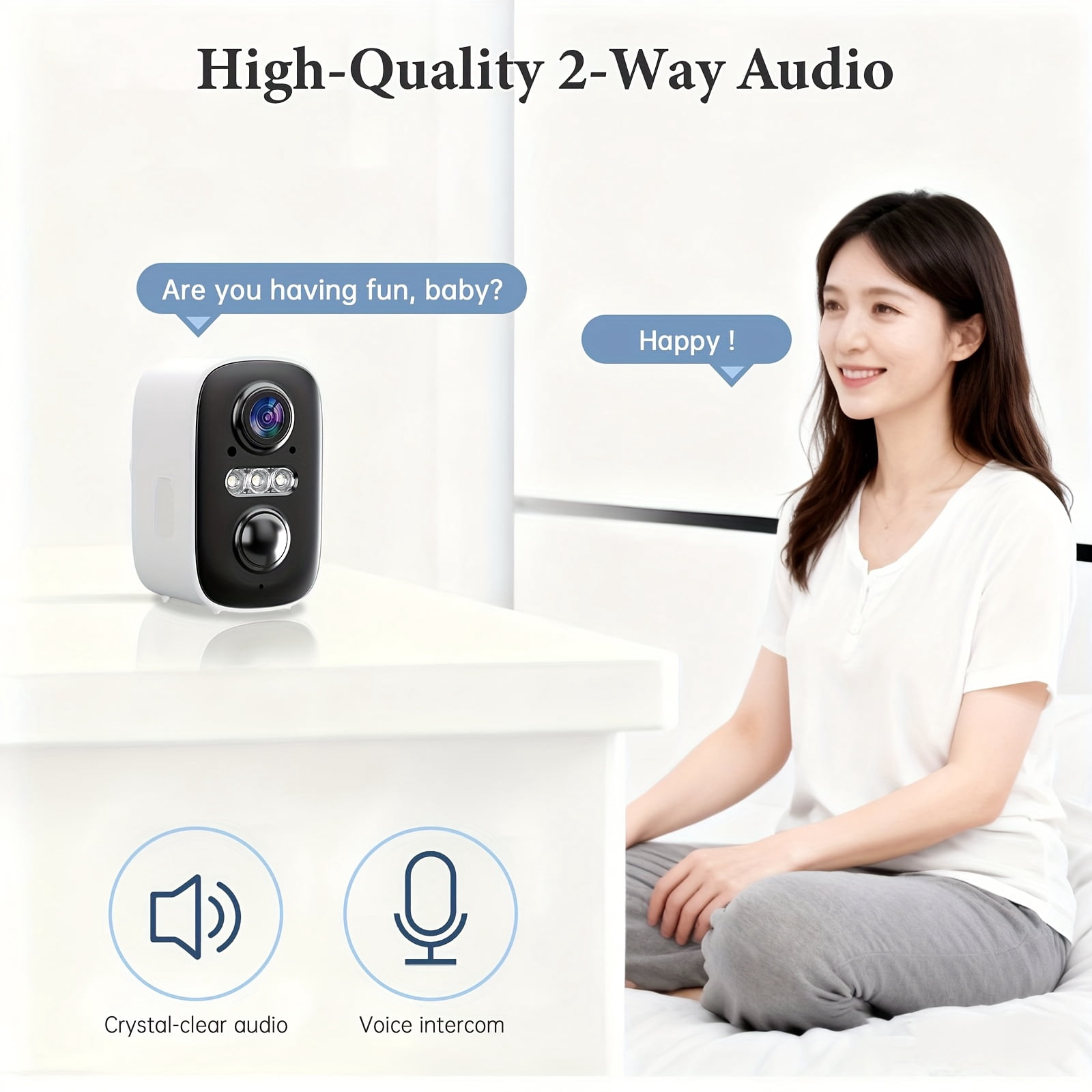 4Pcs Indoor Security Camera Set, 2K HD with Spotlight Alarm, AI & RFID Detection, Color Night Vision, 3D Noise Reduction, Wired Charging, Anti-Theft Home Surveillance