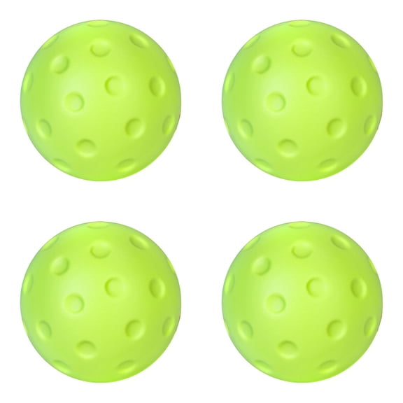 4Pcs Indoor Training Pickleball, Silent PU Practice Ball for Beginners and Professionals, Portable Multiuse Warm-Up Solution for Backyard and Compact Rooms