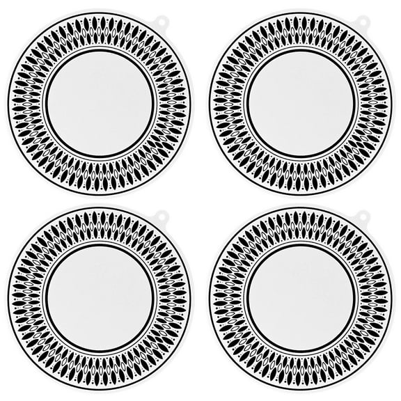 4Pcs Induction Cooktop Protector Mat Silicone Induction Stove Protector Nonslip Induction Burner Mat Temperature Resistant Induction Cooktop Mat for Induction Cooktop Home