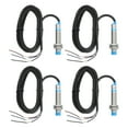thumbnail image 1 of 4Pcs Inductive Proximity Sensor,NPN NC M12 DC 6-36V 300mA Proximity Switch, 1 of 5