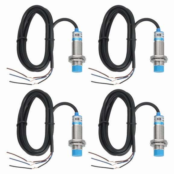 4Pcs Inductive Proximity Sensor,PNP NO M18 DC 6-36V 300mA Proximity Switch