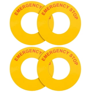 8pcs Emergency Stop Warning Emergency Stop Replacement Emergency Sticker  Stop Sign Sticker No Solicitation Sign Stop Signs Emergency Stop Label