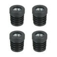 thumbnail image 1 of 4Pcs Inserts for Round Tubes with M8 Thread, for 19mm/0.75" OD Round Tube, Round Black Plastic Plug Caster Insert Chair, 1 of 7