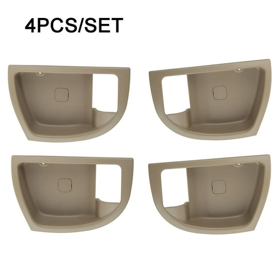 4Pcs Inside Door Handle Trim Cover Beige L&R For Hyundai Santa Fe 2007-2012 Enhanced Heat Dissipation Auto Interior Parts