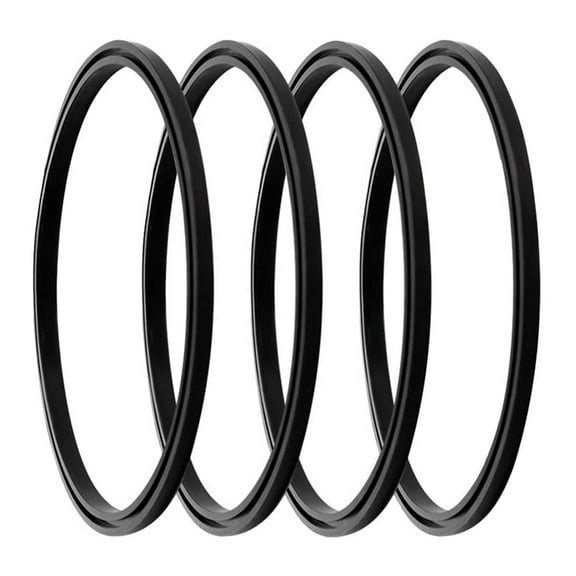 FONDOTIN Bottle Sealing Ring Black Leak Proof Daily Use 4Pcs