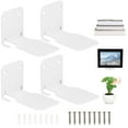 thumbnail image 1 of 4Pcs Invisible Floating Bookshelves, Wall-Mounted Floating Book Organizers, Heavy-Duty Metal Book Storage Holders, Wall Ledge Shelves for Bedroom, Living Room, Office, 1 of 7