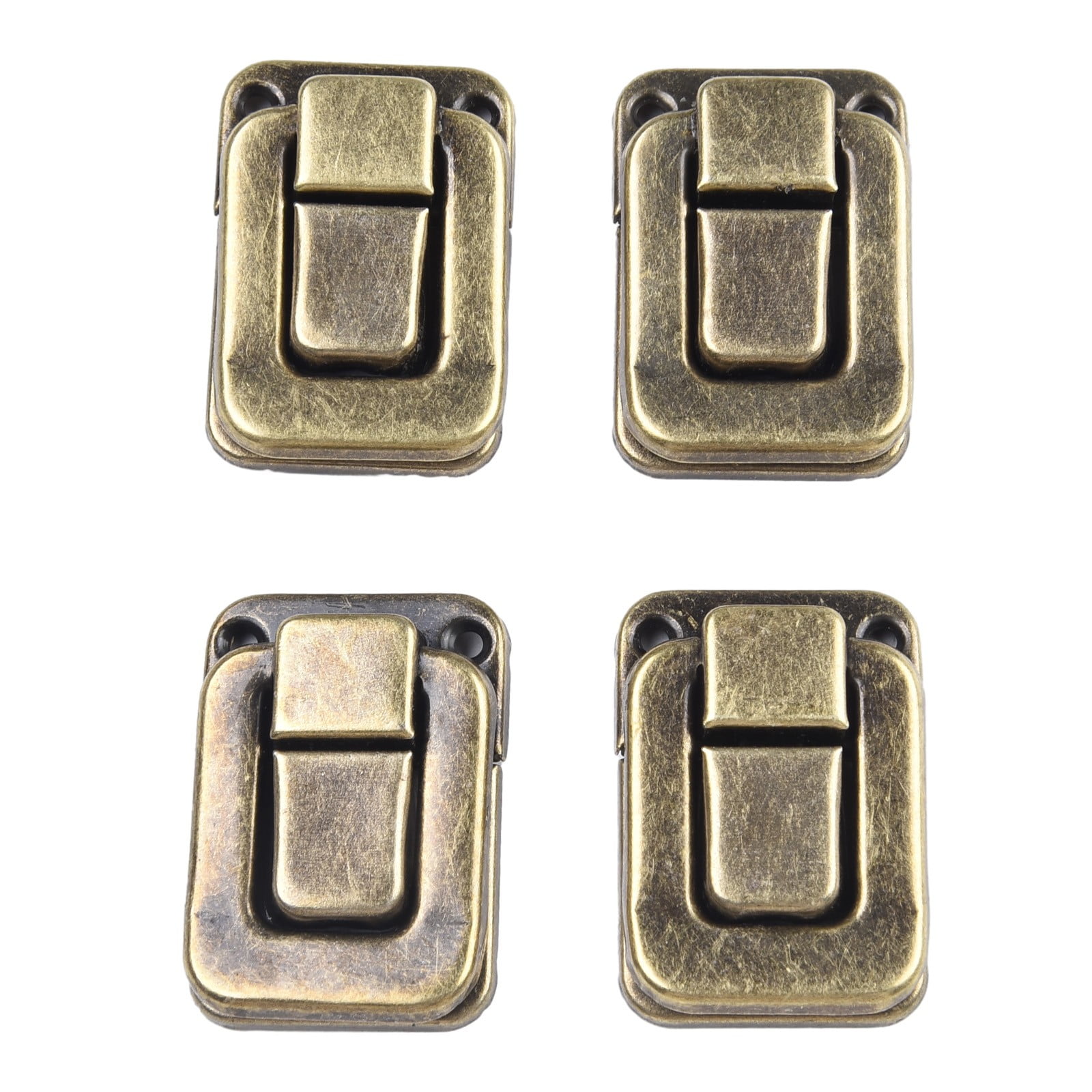 4Pcs Iron Antique Hasp Lock for Jewelry Box Suitcase Buckle Vintage