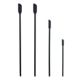 thumbnail image 1 of 4Pcs Jam Spatula Tool Set Mini Reusable Silicone Bottle Spatula Beauty Spatula Kitchen Jar Butter Cream Cosmetic Bottle Use ,Black, 1 of 5