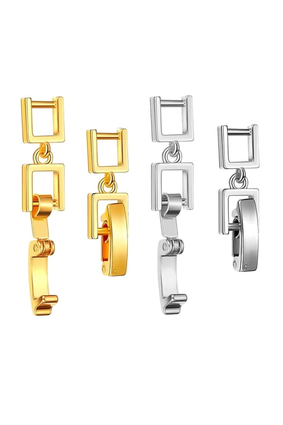 4Pcs Jewelry Clasp Extenders For Adjustable Bracelets Necklaces Secure Sturdy Copper Chain Extensions