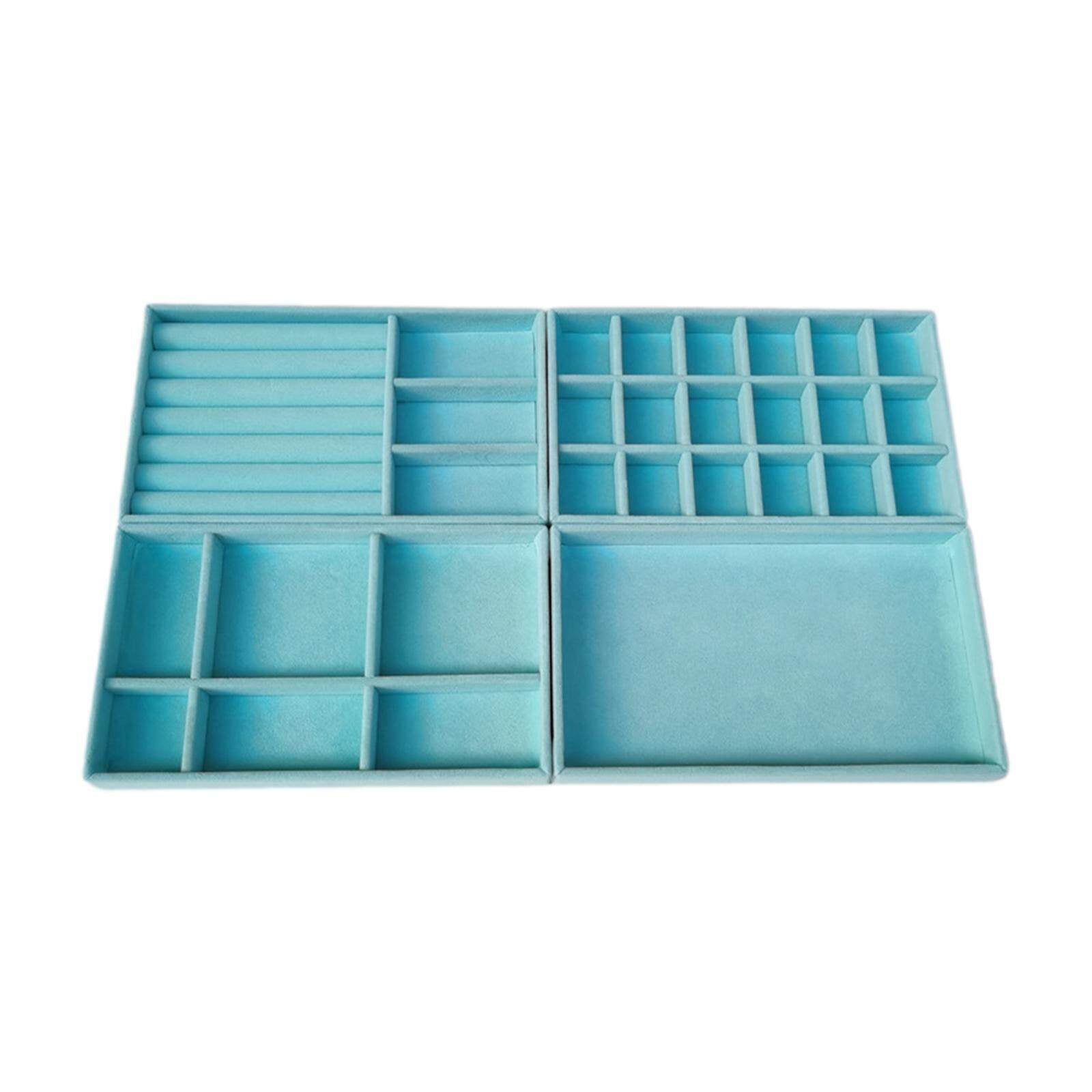 4Pcs Jewelry Trays Organizer Multipurpose Space Saving for Ring