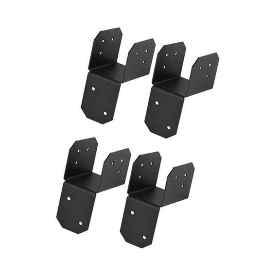 4Pcs Joists Anchors Connector Posts Caps Tie Bracket Wooden house Hanger Joint Post Caps Enduring