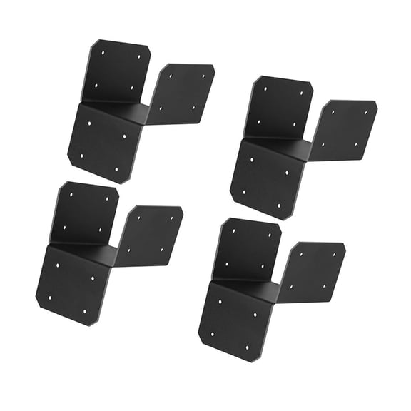 4Pcs Joists Anchors Connector Posts Caps Tie Bracket Wooden house Hanger Joint Post Caps Enduring