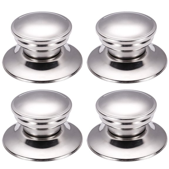 OFFIGAM Handle Kitchen Pot Lid Holding Silver 4Set