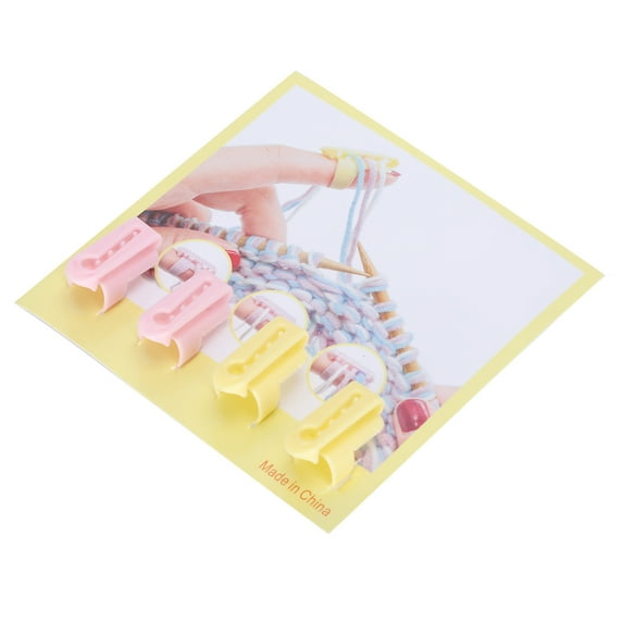 4Pcs Knitting Thimble Finger Guide Splitter for DIY Fun Sweater Wool Sewing Accessories