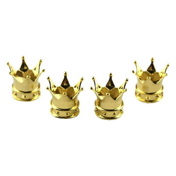 4Pcs Krone Auto Reifen Ventilkappe Reifen Ventilschaftabdeckung J0B6 Luft X2U6