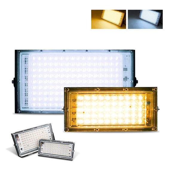 4Pcs LED Flood Light Spotlight 100W 50W Outdoor Waterproof Reflector Floodlights Street Light Wall Lamp Garden Lighting