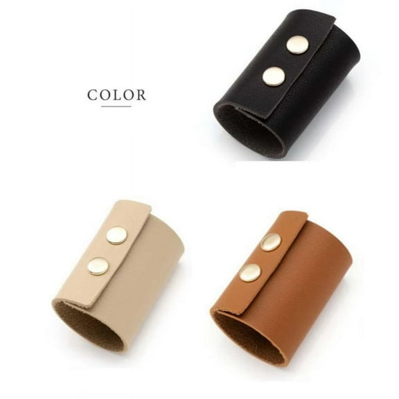 4Pcs Leather Hair Wrap Reusable Ponytail Holders Women Leather Hair Wrap for Women