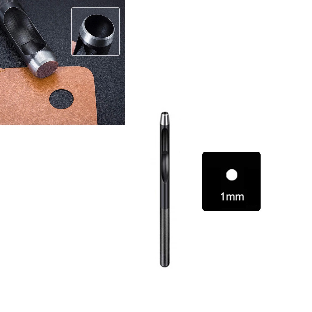 4Pcs Leather Round Shape Hole Punch Kit Belt Watch Band Hollow DIY