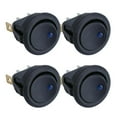 thumbnail image 1 of 4Pcs Led Dot Light Car Auto Boat 2Pin Round Rocker On/Off Toggle Spst Switch 12V, 1 of 8