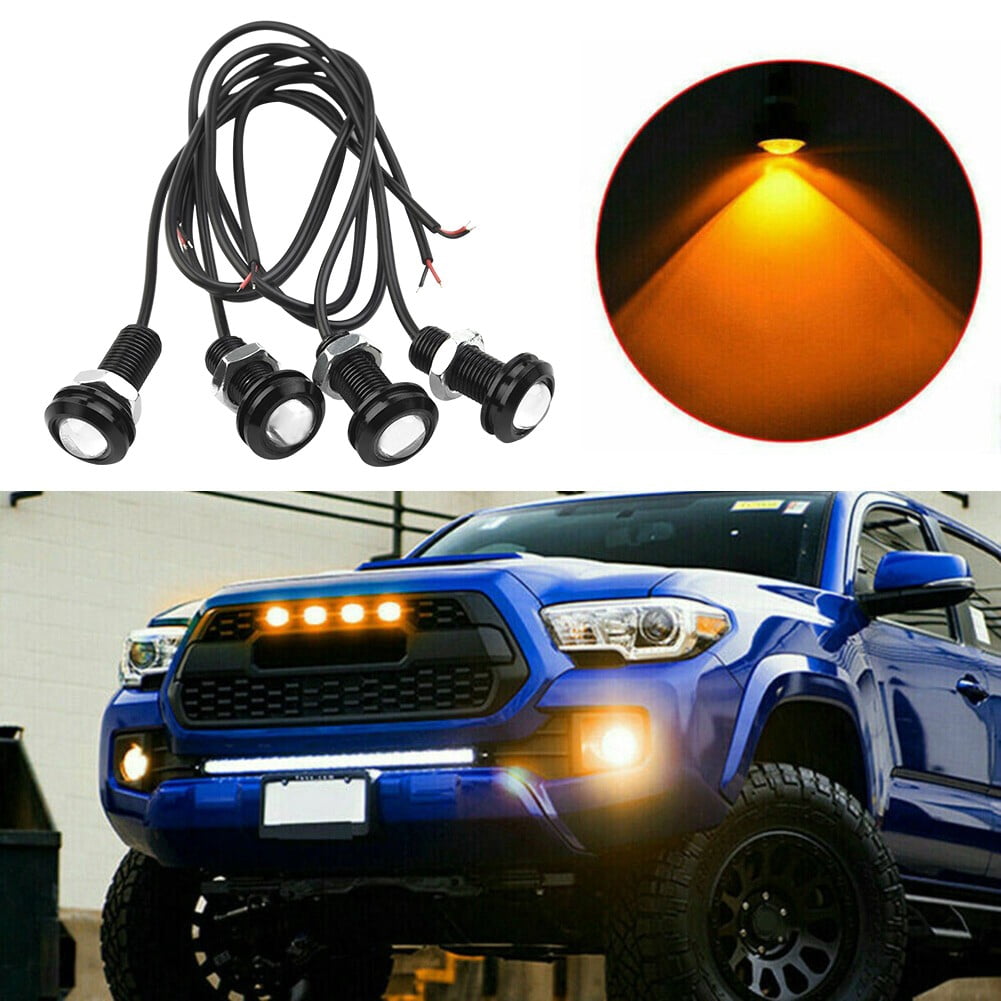 4Pcs Led Grille Lighting Kit Truck For Ford Suv Raptor Style Universal ...