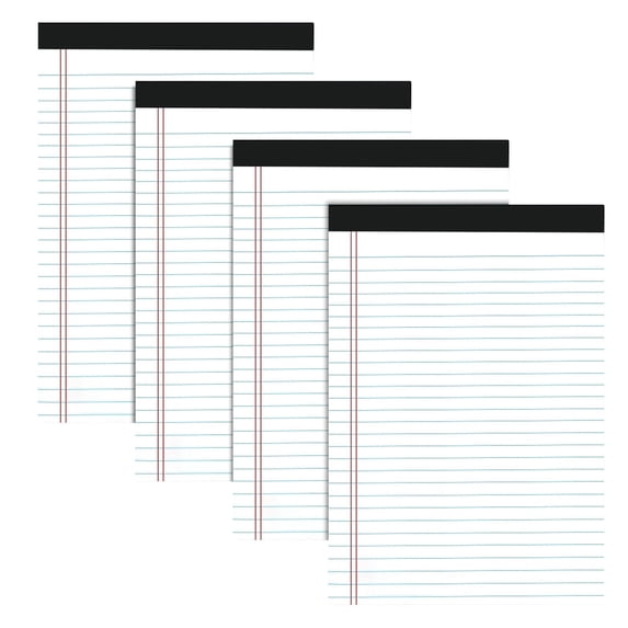 4Pcs Legal Pads, Colored Note Pads, Micro Perforated Writing Pads Lined ...