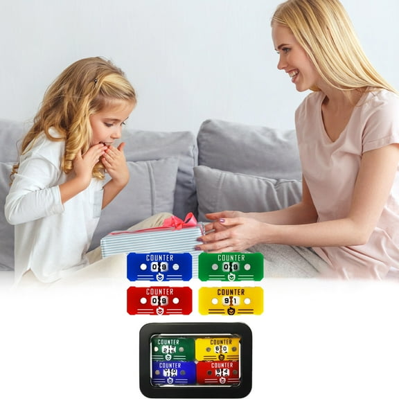 4Pcs Life Counter With Metal Box, Health Life Counter For Games Accessories Tabletop Board Games