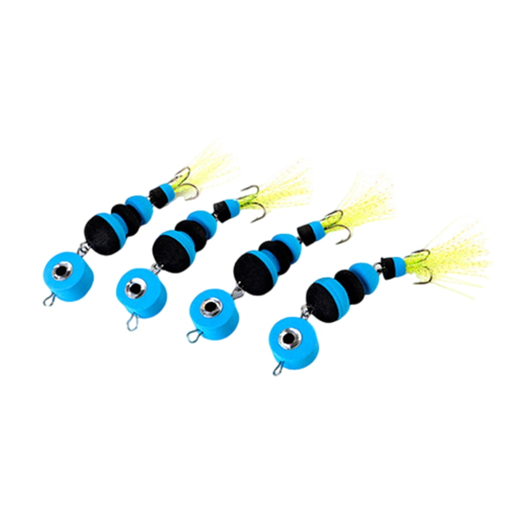 4Pcs Light Weight Foam Baits Soft Fishing Baits Density Foam Swim Baits ...