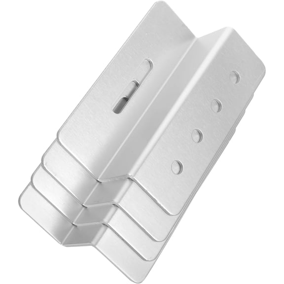 4Pcs Lightweight Aluminum Z Brackets for Solar Panel Mounting for Boats and Roofs Construction for Harsh Weather Screws Included