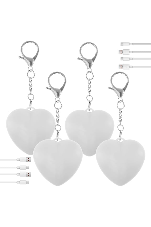 4Pcs Love Wallet Tote Bag Touch Sensing Light,Heart Shape Touch Sensor Purse Handbag Light Keychain,Portable Pocketbook Night Lights for Women Girls