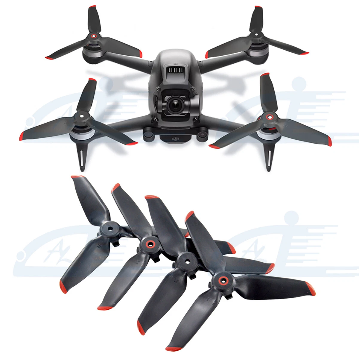4Pcs Low-Noise Propellers For Dji Fpv Drone Combo Accessories Quick Release Prop