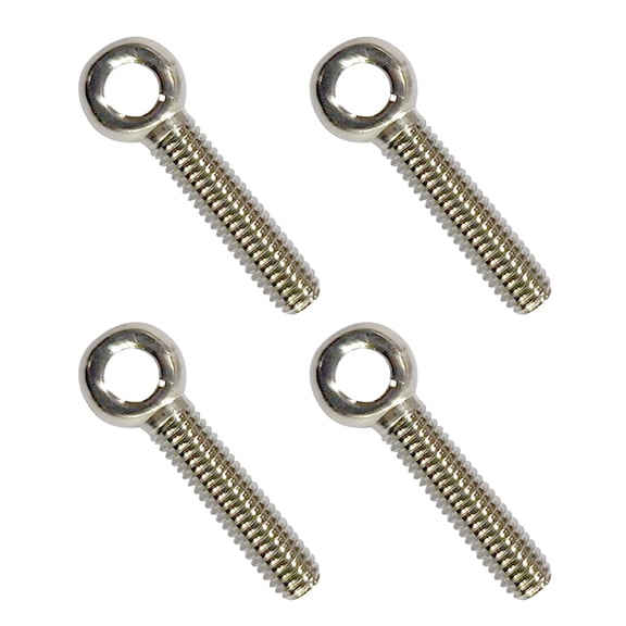 4Pcs M10 x 40mm Shoulder Swing Lifting Eye Bolt, 304 Stainless Steel Machinery Shoulder Swing Bolt Lifting Ring Eyebolt for Pipeline Gate Valves, Building Steel Pipe Fasteners