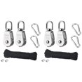4Pcs M25 Crane Pulley Block Single Pulley Block Hanging Wire Towing