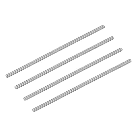 4Pcs M5-0.8x160mm Fully Threaded Rods, 304 Stainless Steel Thread Bar Studs