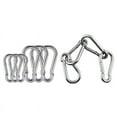 thumbnail image 1 of 4Pcs M6 Spring Snap Hooks Heavy Duty Stainless Steel 304 Swing Set & 6Pcs Stainless Steel Spring Snap Hook Carabiner, 1 of 10