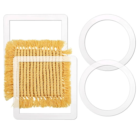 4Pcs Macrame Cutting Molds 2 Styles Macrame Cutting Template Macrame Fringe Trimming Tool Macrame Supplies