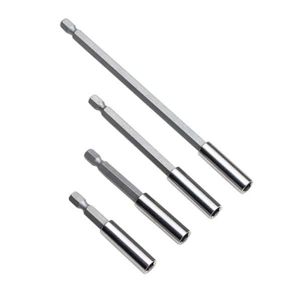 4Pcs Magnetic Bit Holder Long 60mm 75mm 100mm 150mm Bit Extension Holder Magnetic Bit Holder for Screwdriver Drill