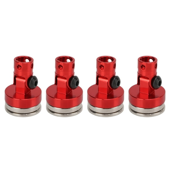4Pcs Magnetic Body Post Invisible Body Shell Post Mount for 1/8 1/10 Remote Control VehicleRed