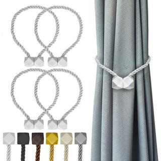 Astarin 6 Pcs Magnetic Curtain Tiebacks, Modern Simple Style