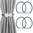 thumbnail image 1 of 4Pcs Magnetic Curtain Tiebacks, Strong Magnetic Weave Curtain Holdbacks Holders Decorative Window Drape Tie Backs 16 inch for Home & Office, 1 of 7