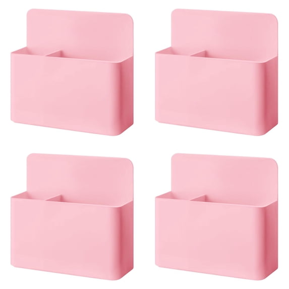 4Pcs Magnetic Marker Holder,Dry Erase Marker Holder Wall Mount,Pen Holder for Refrigerator Cup Pencil Holder,Self Adhesive Pen Holder Magnetic Marker Cup Holders for Whiteboard Fridge,Home,Pink
