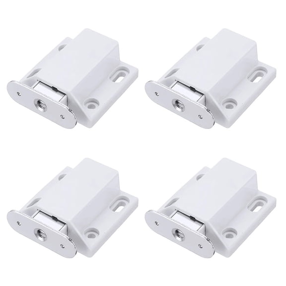4Pcs Magnetic Pressure Catches Push To Open Touch Pressure Catch Latch Door Drawer Cupboard Cabinet Touch Strong Push Type