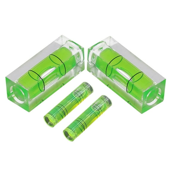 4Pcs Magnetic Square/Round Bubble Level for Accurate Measurement and Alignment