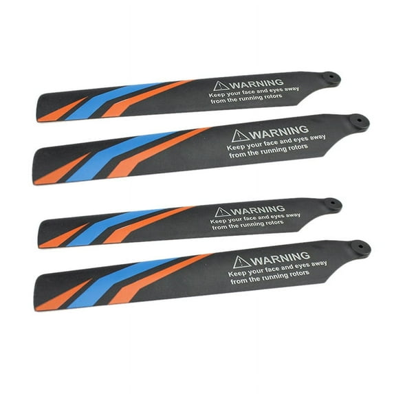 4Pcs Main Blade Propellers for XK K127 RC Helicopter Airplane Drone Spare Upgrade Parts ma3194