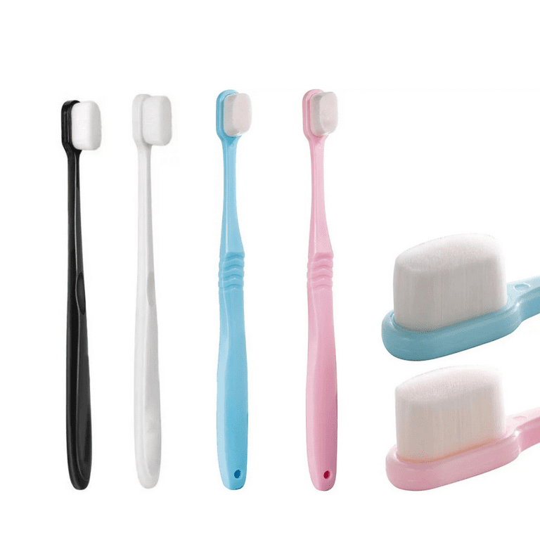 4Pcs Manual Toothbrush, Extra Soft Bristle Toothbrush with 10000 Soft  Bristles for Pregnant Women Elderly Children