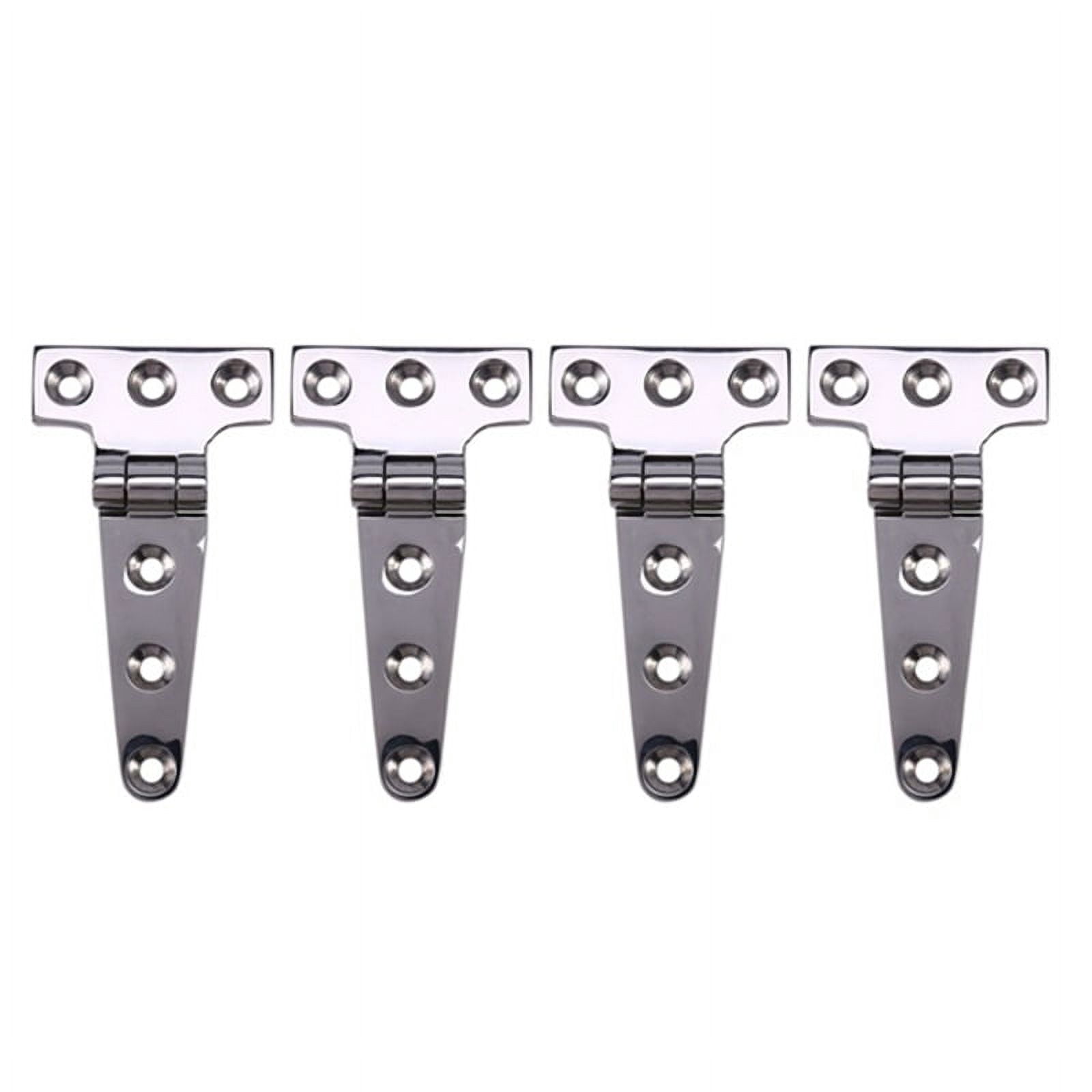 Laorde 316 Stainless Steel T Hinges Marine Grade 6'' X 3" Heavy Duty Boat Hatch Hinge (150 Mm X 72 Mm) 2 Pack Casting Cabinet Hardware Door Hinge With Screws - View #5