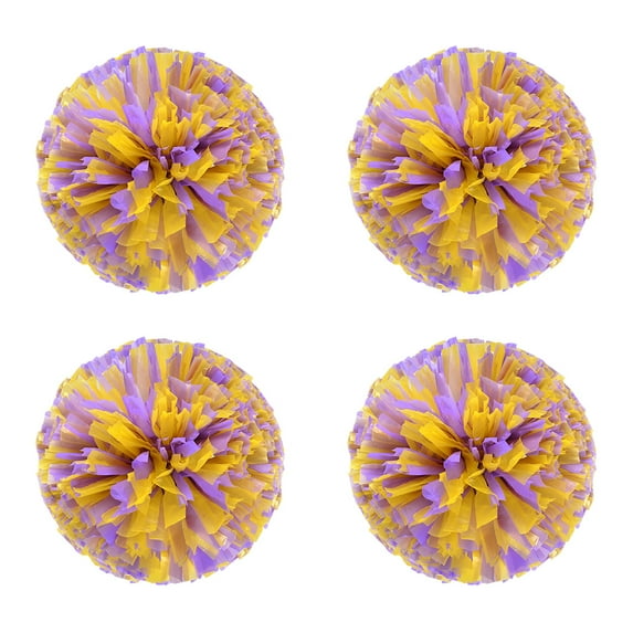 4Pcs Matte Cheerleading Pom Poms Handheld PE Flower Cheer Poms Large 30CM Handheld Performance Props Type 2